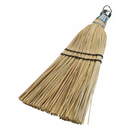 QUICKIE 424 Whisk Broom, 7-1/4 In Sweep Face, Fiber Bristle, 12 In Oal 424ZQK